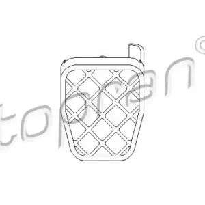 TOPRAN Pedalbelag, Bremspedal 112 247 Expressversand