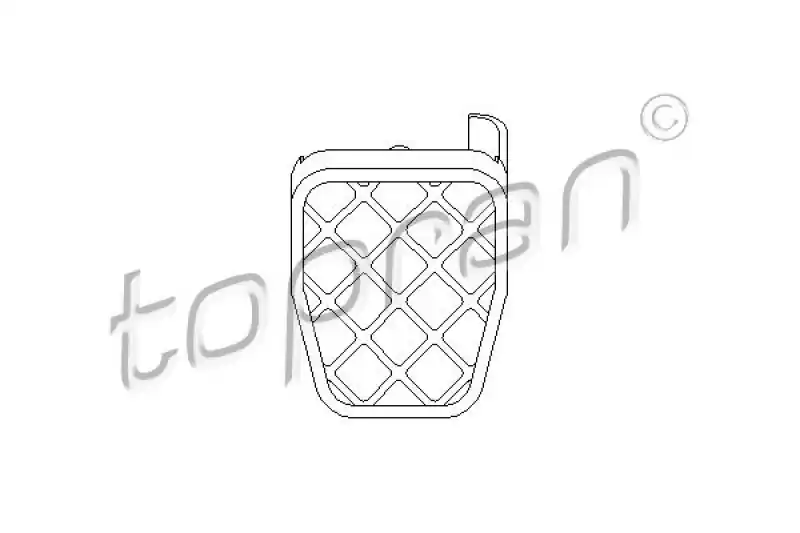 TOPRAN Pedalbelag, Bremspedal 112 247 Expressversand