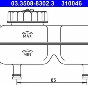 ATE Ausgleichsbehälter, Bremsflüssigkeit 03.3508-8302.3 Schnäppchen