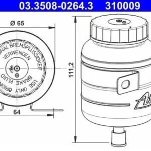 Top-Preis ATE Ausgleichsbehälter, Bremsflüssigkeit 03.3508-0264.3