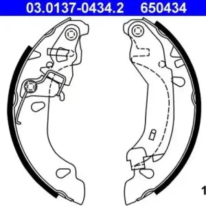 Top-Preis ATE Bremsbackensatz 03.0137-0434.2