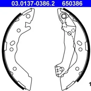 ATE Bremsbackensatz 03.0137-0386.2 Neu