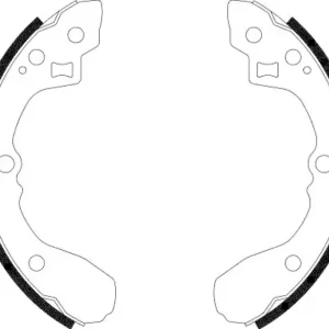 HELLA Bremsbackensatz 8DB 355 002-931 Bestpreis