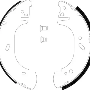 HELLA Bremsbackensatz 8DB 355 001-621 Sonderaktion