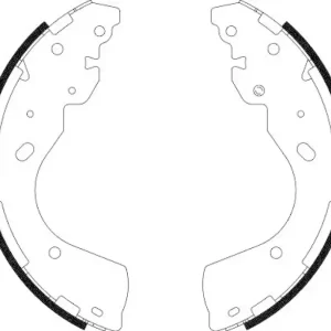 HELLA Bremsbackensatz 8DB 355 022-241 Heißes Angebot