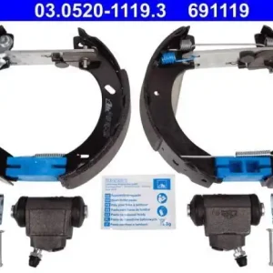 Zertifiziert ATE Bremsbackensatz Original ATE TopKit 03.0520-1119.3