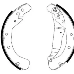 HELLA Bremsbackensatz 8DB 355 001-631 Geprüft
