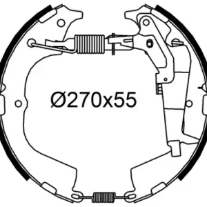 Heißes Angebot VALEO Bremsbackensatz 554944
