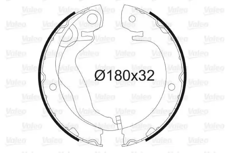 Abverkauf VALEO Bremsbackensatz, Feststellbremse 564173