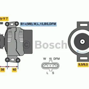 Rabatt BOSCH Generator 0 986 049 320