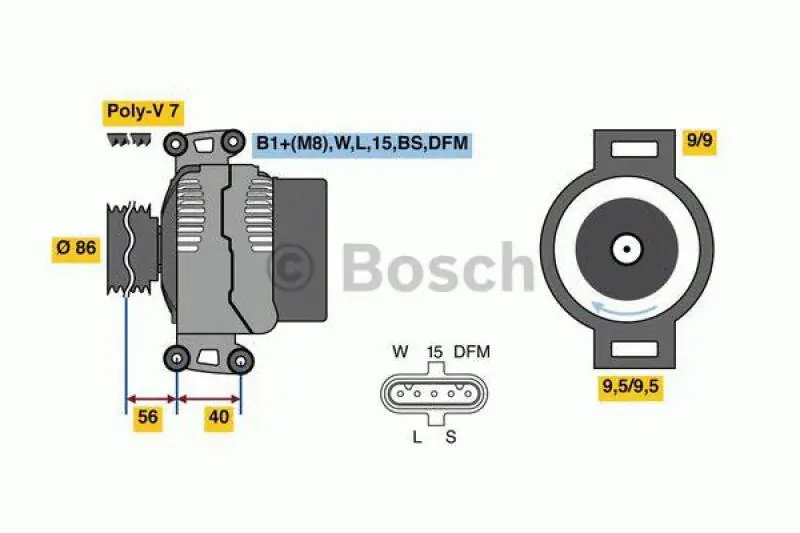 Rabatt BOSCH Generator 0 986 049 320