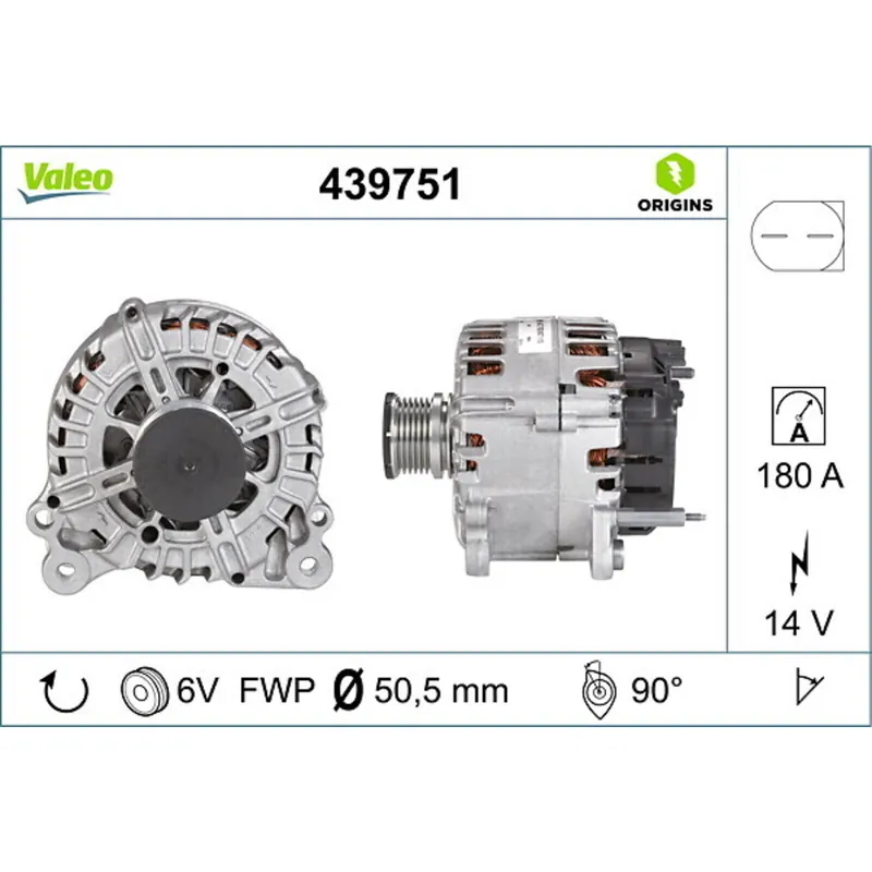Direktkauf Valeo Lichtmaschine Generator 180 A passend für VW Multivan Transporter T5 T6 439751