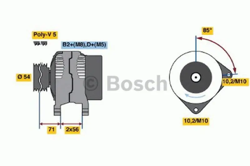 Abverkauf BOSCH Generator 0 986 046 140