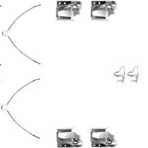 Ausverkauf HELLA Zubehörsatz, Scheibenbremsbelag 8DZ 355 202-911