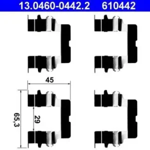 Aktuell ATE Zubehörsatz, Scheibenbremsbelag 13.0460-0442.2