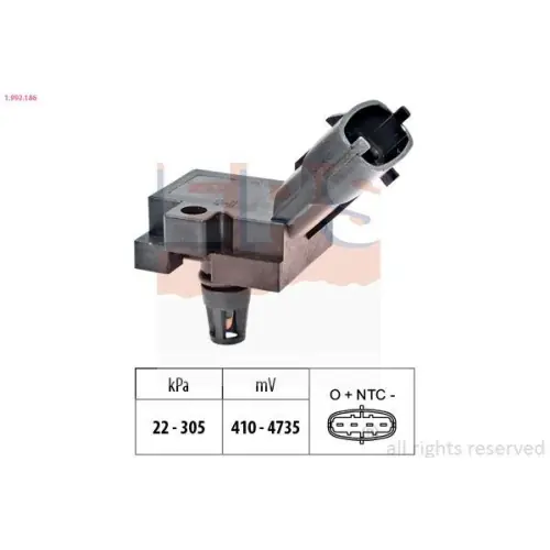 EPS Luftdrucksensor, Höhenanpassung Made in Italy - OE Equivalent 1.993.186 Solange Der Vorrat Reicht
