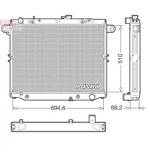 DENSO Kühler, Motorkühlung DRM50148 Highlight